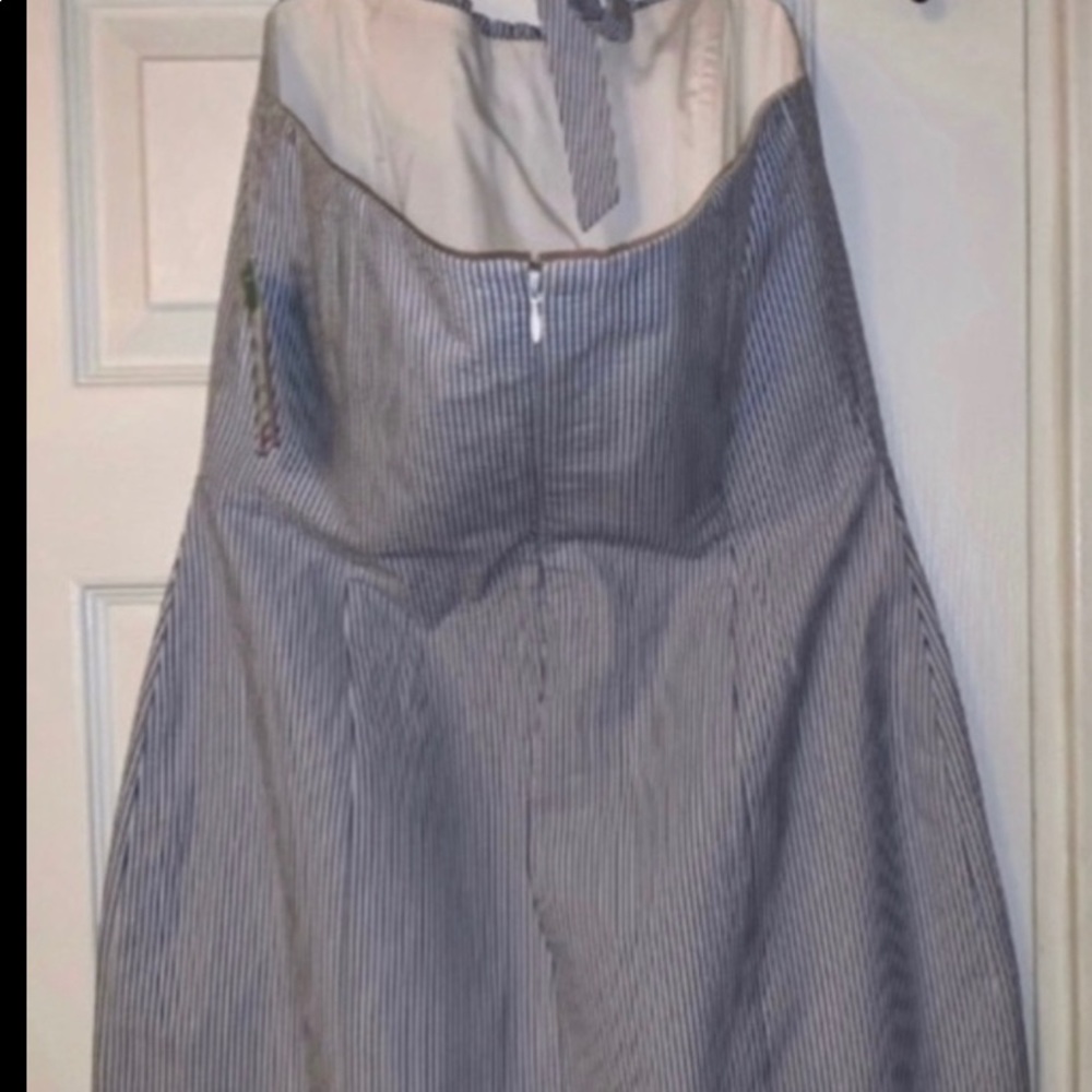 NWT, Lilly Pulitzer Halter Seersucker Dress, Size 8 - Picture 3 of 8